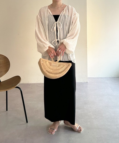 SHENERY シーナリー リボンブラウス SHENERY（シーナリー）の「2WAY楊柳リボンブラウス（シャツ/ブラウス