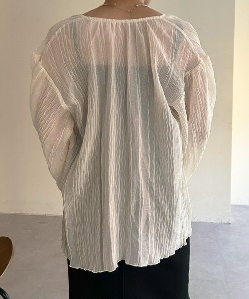 SHENERY（シーナリー）の「2WAY楊柳リボンブラウス（シャツ/ブラウス