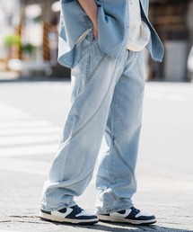 ステッチデザイン デニムパンツ