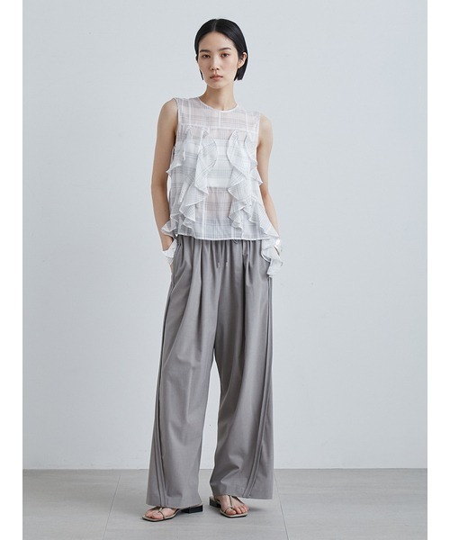 MIESROHE（ミースロエ）の「sustainableﾍﾟｰﾊﾟｰﾊﾞｯｸﾞﾜｲﾄﾞﾊﾟﾝﾂ
