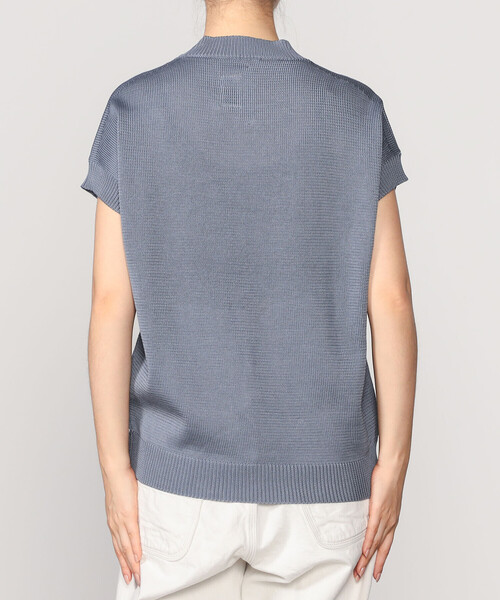 VAN DER STRAETE ピマコットン100% 半袖ニット VAN DER STRAETE 半袖 サマーニット ペルー製 コットンニット