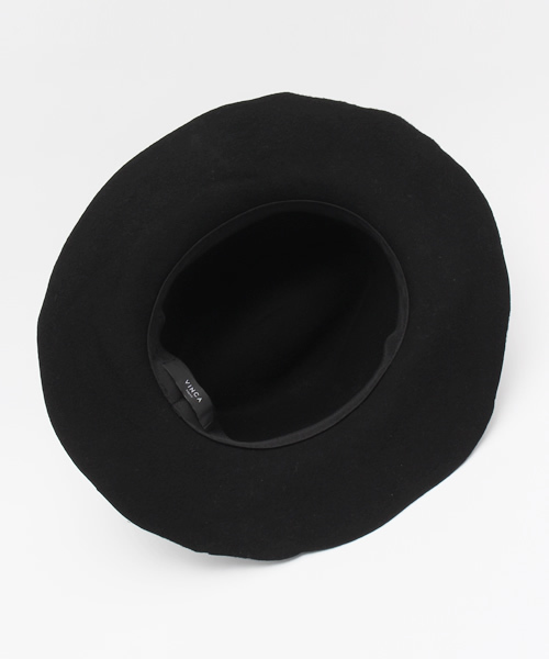 VINCA（ヴィンカ）の「【VINCA TOKYO】Melton hat（ハット・レディース・ブラック/ワイン・FREE）」の5枚目の写真