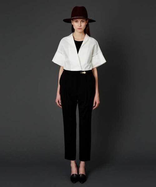 VINCA（ヴィンカ）の「【VINCA TOKYO】Melton hat（ハット・レディース・ブラック/ワイン・FREE）」の10枚目の写真