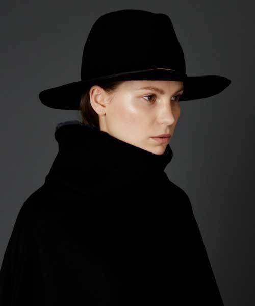 VINCA（ヴィンカ）の「【VINCA TOKYO】Melton hat（ハット・レディース・ブラック/ワイン・FREE）」の11枚目の写真