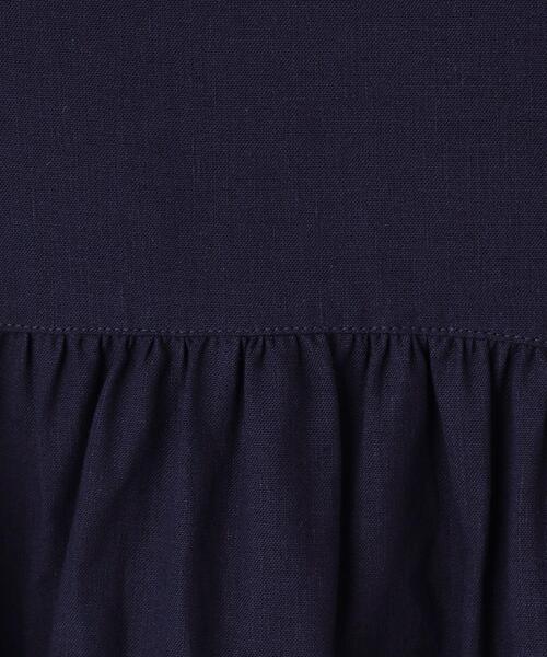 SHOO・LA・RUE（シューラルー）の「◆【110-140cm】フレンチリネンブレンド ティアードチュニック（チュニック・キッズ・ホワイト/ブラック系1/ネイビー/ブルー系その他3・11/12/13/14）」の12枚目の写真