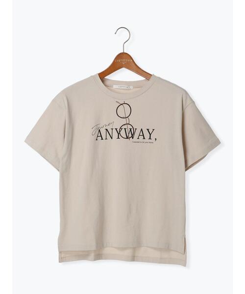 Lugnoncure(ルノンキュール)の「メガネ刺繍Tシャツ(Tシャツ/カットソー・レディース・チャコールグレー/オフホワイト/サックスブルー/ベージュ・F)」の20枚目の写真