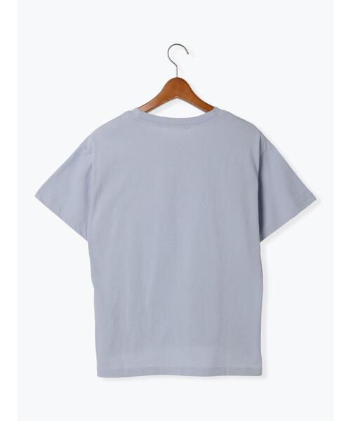 Lugnoncure(ルノンキュール)の「メガネ刺繍Tシャツ(Tシャツ/カットソー・レディース・チャコールグレー/オフホワイト/サックスブルー/ベージュ・F)」の17枚目の写真