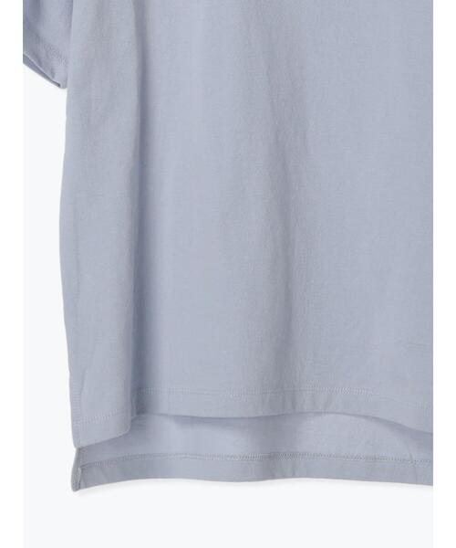 Lugnoncure(ルノンキュール)の「メガネ刺繍Tシャツ(Tシャツ/カットソー・レディース・チャコールグレー/オフホワイト/サックスブルー/ベージュ・F)」の14枚目の写真