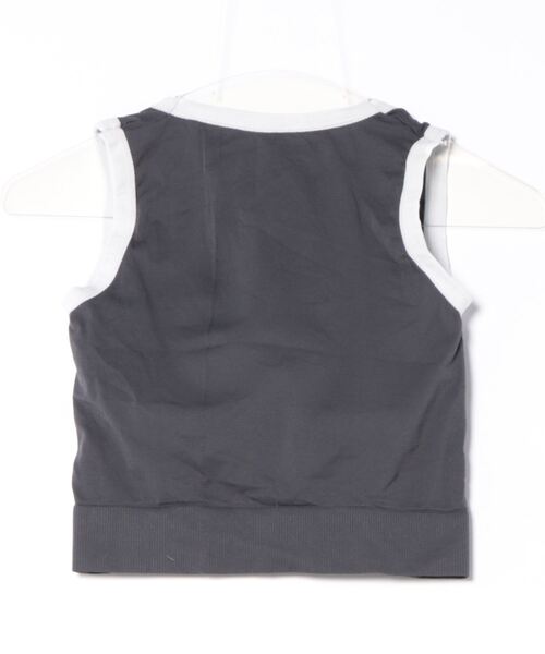 STYLEBLOCK(スタイルブロック)の「パイピングデザインUネックタンクトップ(タンクトップ・レディース・ブラック/ホワイト/グリーン/ブラウン系その他/オフホワイト/グレー・FREE)」の7枚目の写真