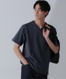NANO universe | ダブルスムースＶネックＴシャツ 半袖(Tシャツ/カットソー)