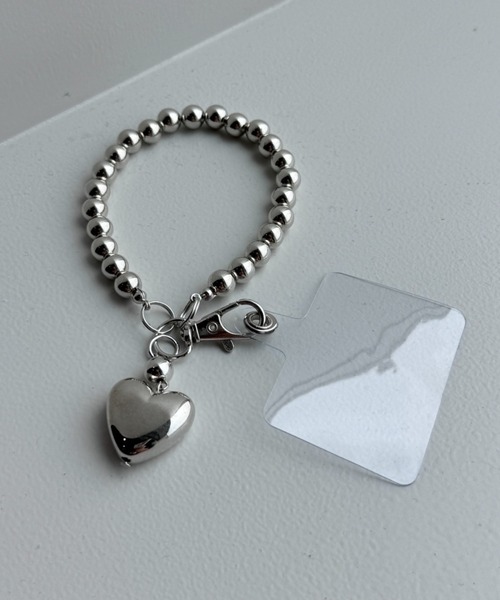 Y2K SYNAPSE FACTORY（ワイツーケー シナプスファクトリー）の「【Y2K】メタルハートストラップ（スマホグッズ・レディース・シルバー系1/シルバー系2・FREE）」の4枚目の写真