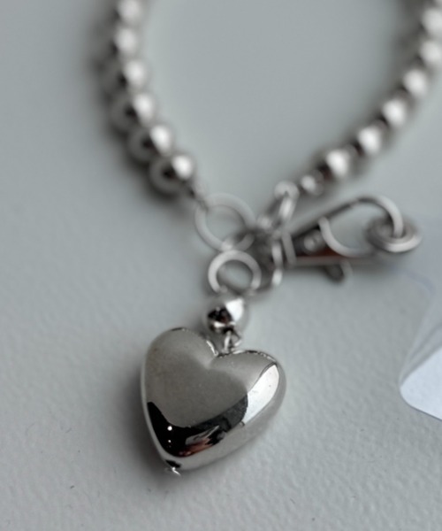 Y2K SYNAPSE FACTORY（ワイツーケー シナプスファクトリー）の「【Y2K】メタルハートストラップ（スマホグッズ・レディース・シルバー系1/シルバー系2・FREE）」の5枚目の写真