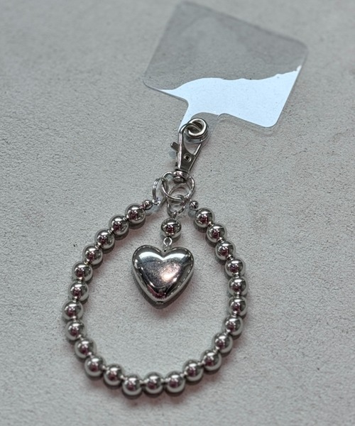 Y2K SYNAPSE FACTORY（ワイツーケー シナプスファクトリー）の「【Y2K】メタルハートストラップ（スマホグッズ・レディース・シルバー系1/シルバー系2・FREE）」の6枚目の写真