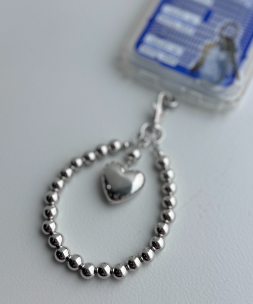 Y2K SYNAPSE FACTORY（ワイツーケー シナプスファクトリー）の「【Y2K】メタルハートストラップ（スマホグッズ・レディース・シルバー系1/シルバー系2・FREE）」の7枚目の写真