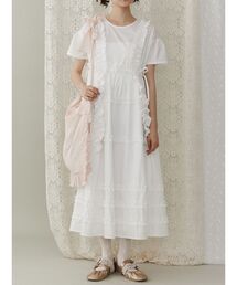 merry jenny | フリルフリルドロストワンピース(ワンピース)