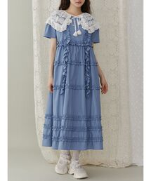 merry jenny | フリルフリルドロストワンピース(ワンピース)