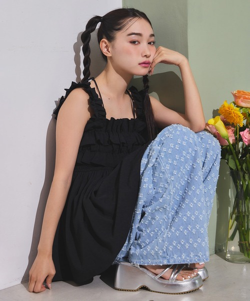 セール】フリルチュニックビスチェ（チュニック）｜one after another