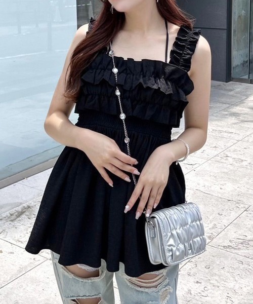 セール】フリルチュニックビスチェ（チュニック）｜one after another