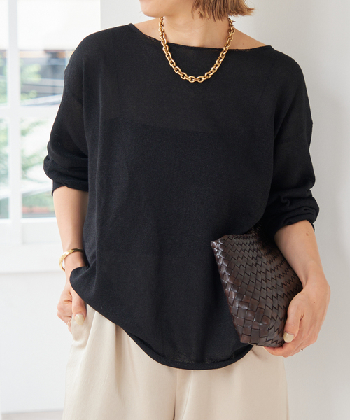 plage（プラージュ）の「paper/CO クルー プルオーバー（ニット