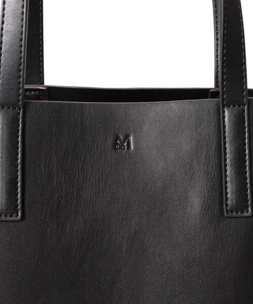 ＆MyuQ（アンドミューク）の「＆MyuQ / 別注 SHOPPER トートバッグ（トートバッグ・レディース・ブラック・ONE SIZE）」の6枚目の写真