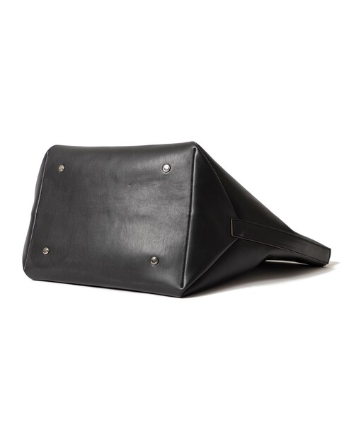 ＆MyuQ（アンドミューク）の「＆MyuQ / 別注 SHOPPER トートバッグ（トートバッグ・レディース・ブラック・ONE SIZE）」の4枚目の写真