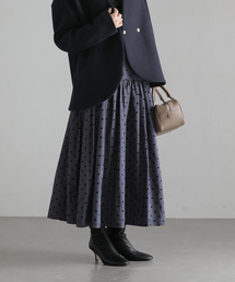 ドットフロッキーボリュームスカート