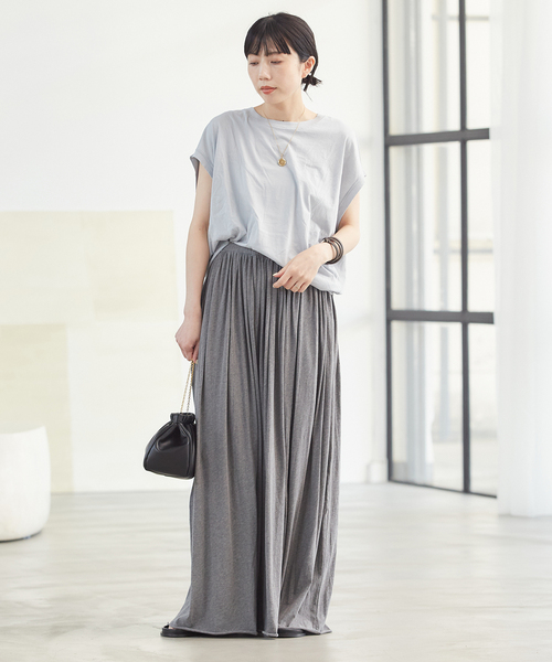 plage　Sheer Jersey Gathered スカート plage（プラージュ）の「Sheer Jersey Gathered スカート