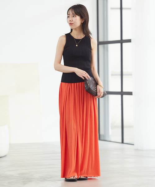 plage　Sheer Jersey Gathered スカート plage（プラージュ）の「Sheer Jersey Gathered スカート