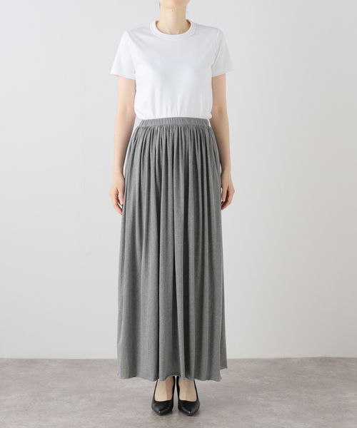plage（プラージュ）の「Sheer Jersey Gathered スカート