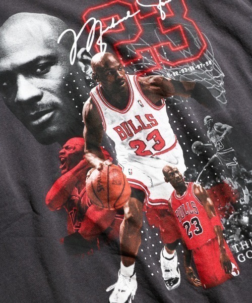 THRIFTY LOOK(スリフティールック)の「【THRIFTY LOOK スリフティールック】 THRIFTY "MICHAEL JORDAN" TEE マイケルジョーダン/ユーズドライクTシャツ(Tシャツ/カットソー・メンズ・ブラック系1/ブラック系3/ブラック系2/ブラック・X-LARGE/XX-LARGE/LARGE/MEDIUM)」の6枚目の写真