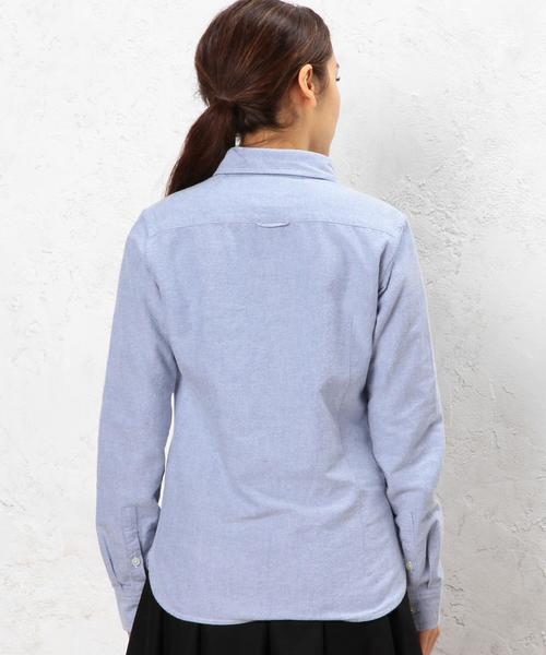 green label relaxing（グリーンレーベルリラクシング）の「CB S/N キモウOX REG シャツ◆（シャツ/ブラウス・レディース・ホワイト/コバルトブルー・38/40）」の3枚目の写真