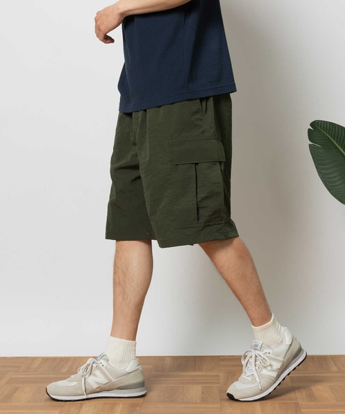 Right-on（ライトオン）の「ポリクロスカーゴショーツ（カーゴパンツ・メンズ・オリーブ/ブラック/ネイビー・M/L/XL/S）」の2枚目の写真
