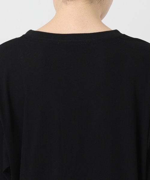 Johnbull(ジョンブル)の「【JOHNBULL/ジョンブル】 シアーオーバーTシャツ(Tシャツ/カットソー・レディース・ホワイト/ブラック・FREE)」の7枚目の写真