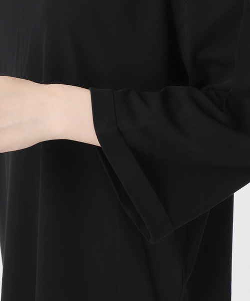 Johnbull(ジョンブル)の「【JOHNBULL/ジョンブル】 シアーオーバーTシャツ(Tシャツ/カットソー・レディース・ホワイト/ブラック・FREE)」の10枚目の写真