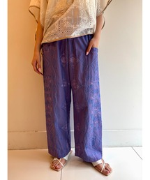 C.LINEN DIAMOND AARI EMB PANTS