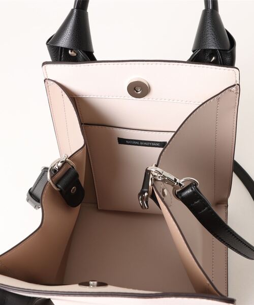 NATURAL BEAUTY BASIC（ナチュラルビューティーベーシック）の「◇【Oggi掲載】リボンハンドルトート（トートバッグ・レディース・ブラック/ベージュ/ブルー/ブラック系その他・ﾌﾘ-）」の15枚目の写真