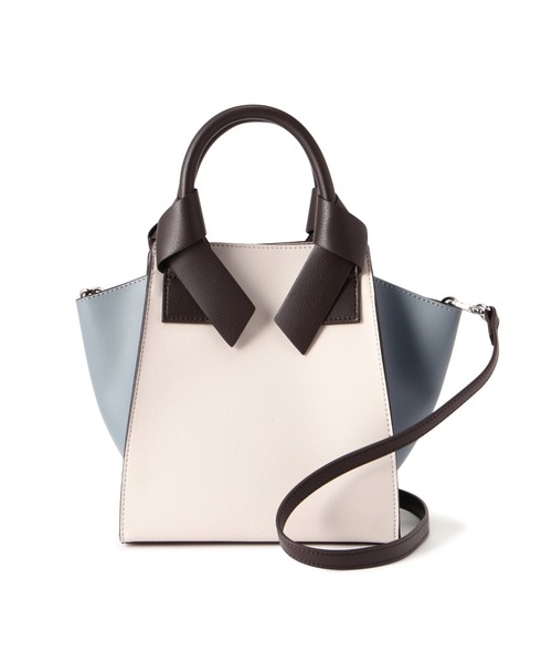 NATURAL BEAUTY BASIC（ナチュラルビューティーベーシック）の「◇【Oggi掲載】リボンハンドルトート（トートバッグ・レディース・ブラック/ベージュ/ブルー/ブラック系その他・ﾌﾘ-）」の18枚目の写真