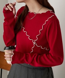 BONLECILL | 配色メロープリーツリブインナー(Tシャツ/カットソー)