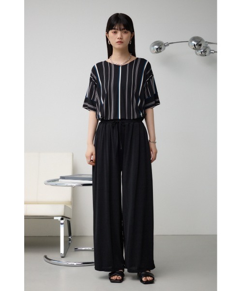 AZUL by moussy(アズールバイマウジー)の「T/Fシャーベットワイドパンツ(スラックス・レディース・ホワイト系その他/ブラック系その他/ブラック・SMALL/MEDIUM)」の22枚目の写真