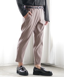 【MinoriTY】さらさらツイルテーパードパンツ スラックス テーパードパンツ メンズ チノパン フォーマル ワイドパンツ 夏服