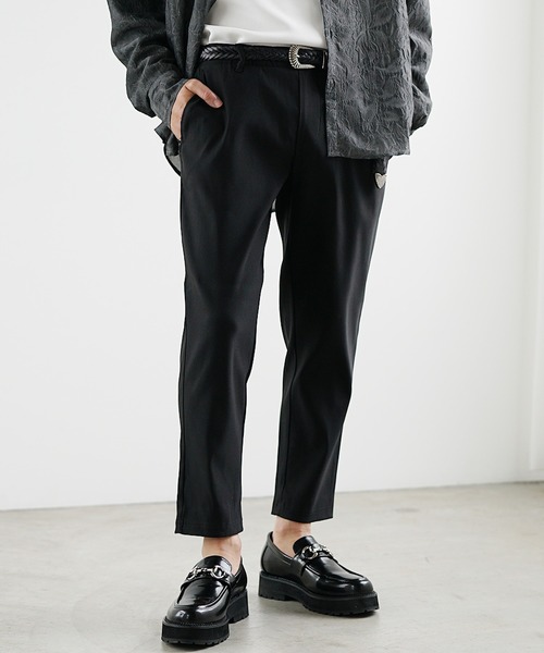 MinoriTY】さらさらツイルテーパードパンツ スラックス