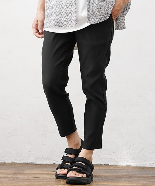 MinoriTY(マイノリティ)の「【MinoriTY】さらさらツイルテーパードパンツ スラックス テーパードパンツ メンズ チノパン フォーマル ワイドパンツ 夏服(チノパンツ・メンズ・ブラック/グリーン/チェック/ストライプ/ラベンダー・L/S/M)」の7枚目の写真