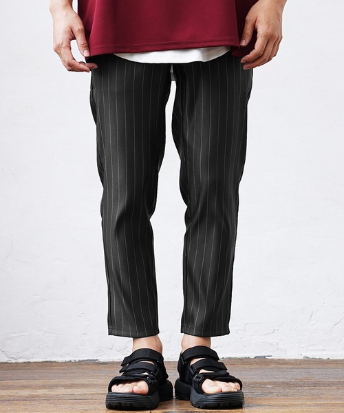 MinoriTY(マイノリティ)の「【MinoriTY】さらさらツイルテーパードパンツ スラックス テーパードパンツ メンズ チノパン フォーマル ワイドパンツ 夏服(チノパンツ・メンズ・ブラック/グリーン/チェック/ストライプ/ラベンダー・L/S/M)」の13枚目の写真