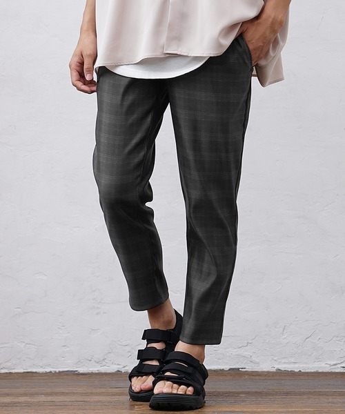 MinoriTY(マイノリティ)の「【MinoriTY】さらさらツイルテーパードパンツ スラックス テーパードパンツ メンズ チノパン フォーマル ワイドパンツ 夏服(チノパンツ・メンズ・ブラック/グリーン/チェック/ストライプ/ラベンダー・L/S/M)」の18枚目の写真