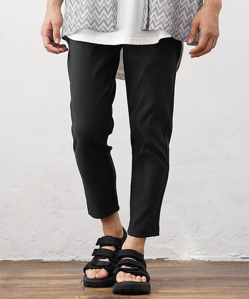 MinoriTY(マイノリティ)の「【MinoriTY】さらさらツイルテーパードパンツ スラックス テーパードパンツ メンズ チノパン フォーマル ワイドパンツ 夏服(チノパンツ・メンズ・ブラック/グリーン/チェック/ストライプ/ラベンダー・L/S/M)」の8枚目の写真