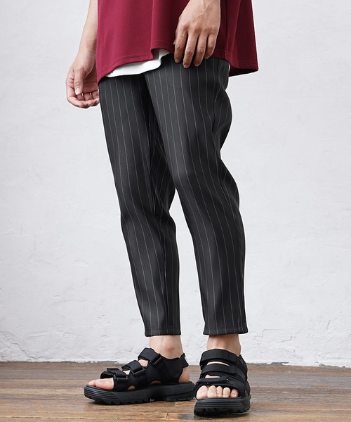 MinoriTY(マイノリティ)の「【MinoriTY】さらさらツイルテーパードパンツ スラックス テーパードパンツ メンズ チノパン フォーマル ワイドパンツ 夏服(チノパンツ・メンズ・ブラック/グリーン/チェック/ストライプ/ラベンダー・L/S/M)」の12枚目の写真