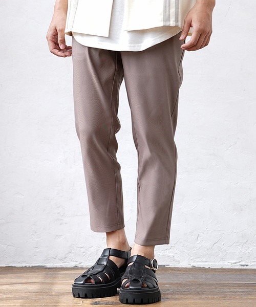 MinoriTY(マイノリティ)の「【MinoriTY】さらさらツイルテーパードパンツ スラックス テーパードパンツ メンズ チノパン フォーマル ワイドパンツ 夏服(チノパンツ・メンズ・ブラック/グリーン/チェック/ストライプ/ラベンダー・L/S/M)」の15枚目の写真