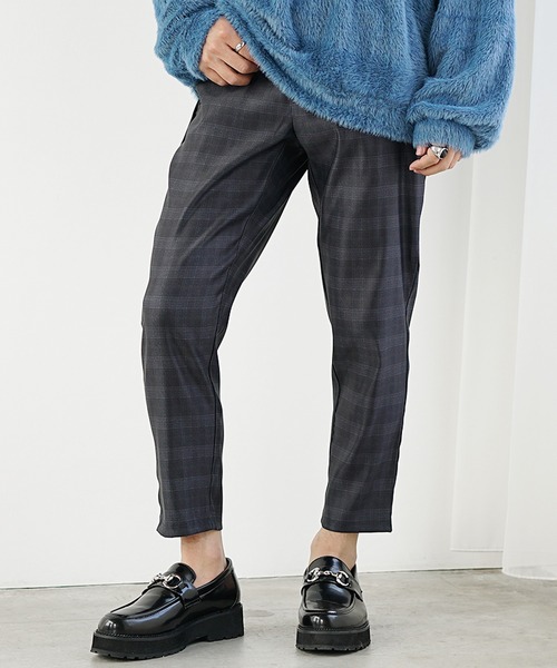 MinoriTY(マイノリティ)の「【MinoriTY】さらさらツイルテーパードパンツ スラックス テーパードパンツ メンズ チノパン フォーマル ワイドパンツ 夏服(チノパンツ・メンズ・ブラック/グリーン/チェック/ストライプ/ラベンダー・L/S/M)」の22枚目の写真