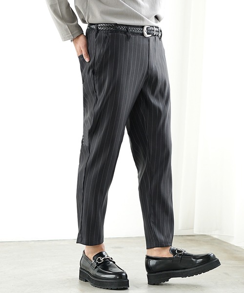 セール】【MinoriTY】さらさらツイルテーパードパンツ スラックス