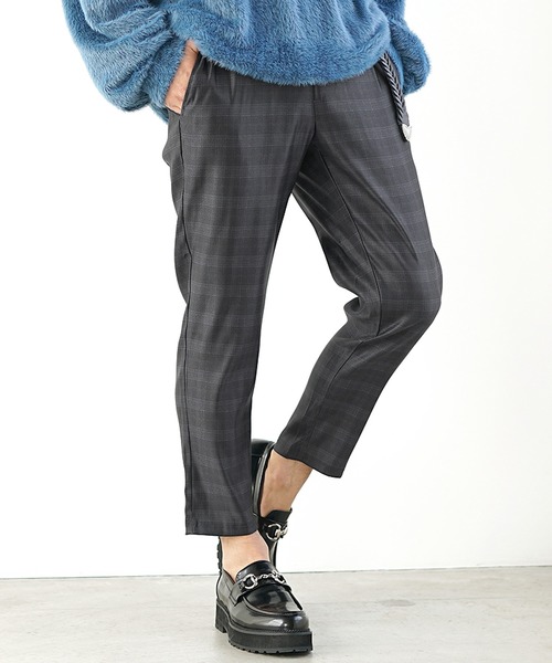 MinoriTY(マイノリティ)の「【MinoriTY】さらさらツイルテーパードパンツ スラックス テーパードパンツ メンズ チノパン フォーマル ワイドパンツ 夏服(チノパンツ・メンズ・ブラック/グリーン/チェック/ストライプ/ラベンダー・L/S/M)」の21枚目の写真